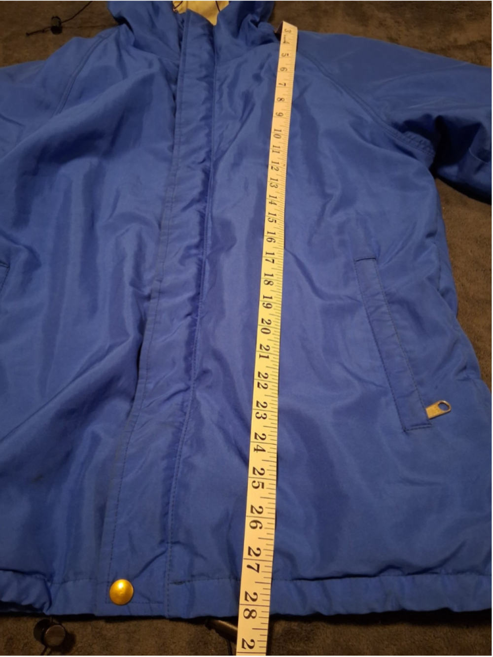 Vintage 80s 90s Petanne GORE-TEX Mens Medium Rain Jacket Hooded Coat Blue Canada - Picture 10 of 10